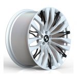 Bmw X5 Custom Rims G05 Wheels Gloss Silver And Black - Image 2