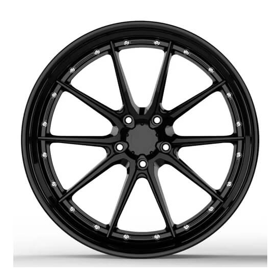 2 Lamborghini Urus Black Rims Concave Custom 3 Piece - Forged Alloy Wheel Wholesale