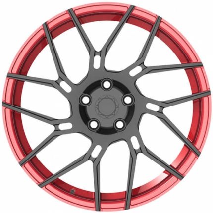 Honda Pilot Wheels Custom Black Wheels With Red Lip - Forged Alloy Wheel Wholesale