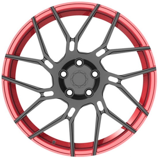 Honda Pilot Wheels Custom Black Wheels With Red Lip - Forged Alloy Wheel Wholesale