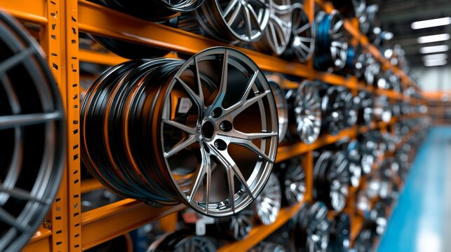 Stock-based wheel wholesaler warehouse with 40000+ wheels ready for fast shipment