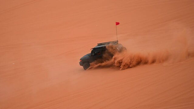 Desert SUV with alloy wheels - wheel supplier for Middle East clients in UAE and Saudi Arabia