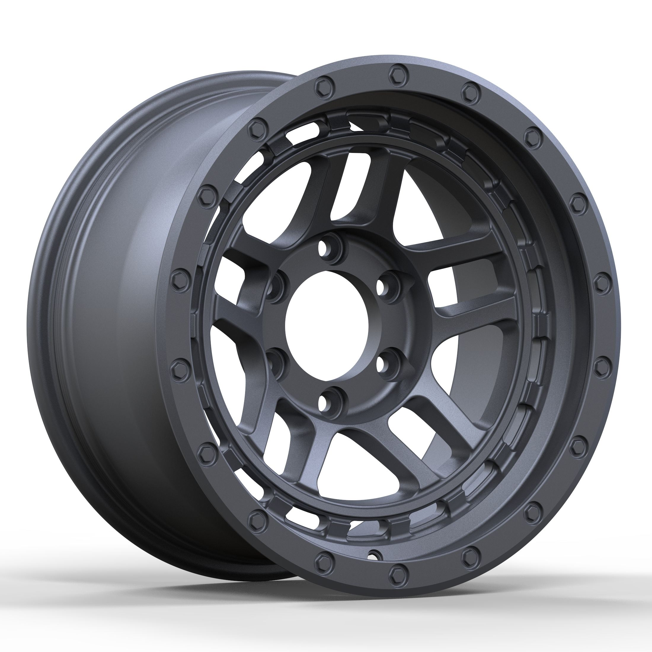 off road wheels for SUV heavy duty gunmetal beadlock wheel